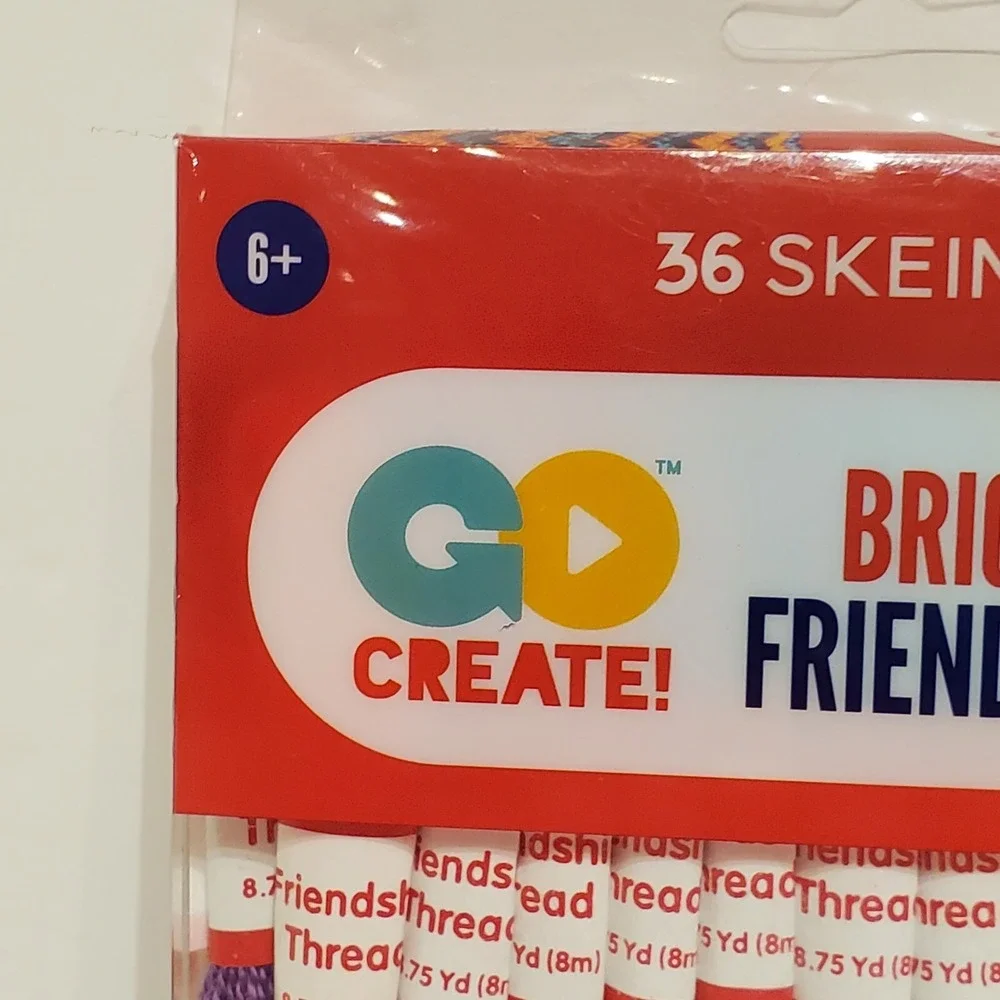 Brights & Neons FRIENDSHIP THREAD 36 Skeins 17 Colors Horizon Group Crafts Fun